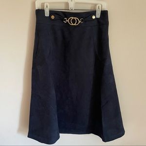 Marc New York Slimming Skirt Navy Blue M